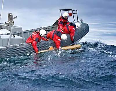 deploying instruments in ocean