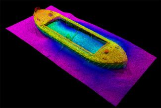 SeaBat T51-R by Teeldyne screenshot of boat scan
